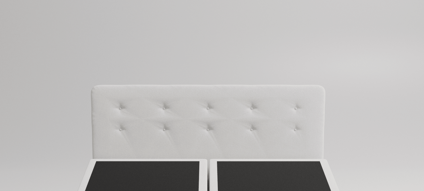 Headboard designed for hospital bed, adjustable bed, or hi-low bed for homecare comfort.
