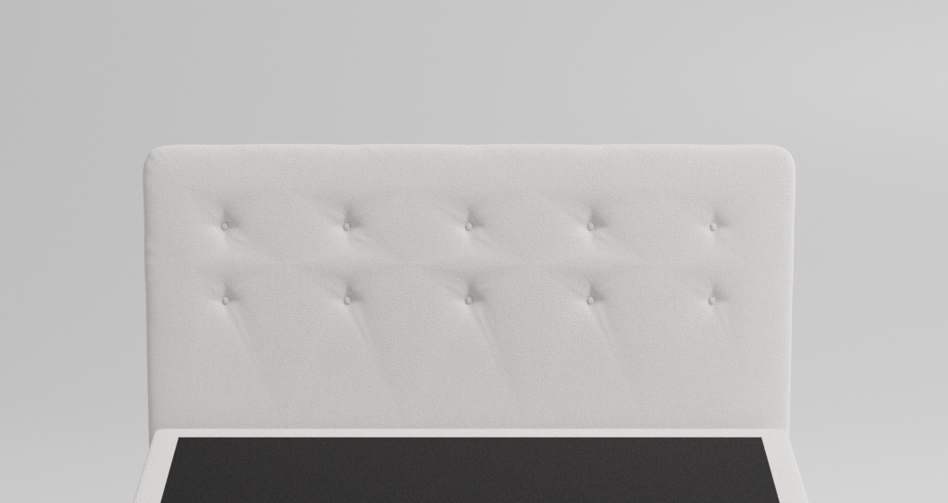 Headboard designed for hospital beds, perfect for adjustable and hi-low homecare bed setups.