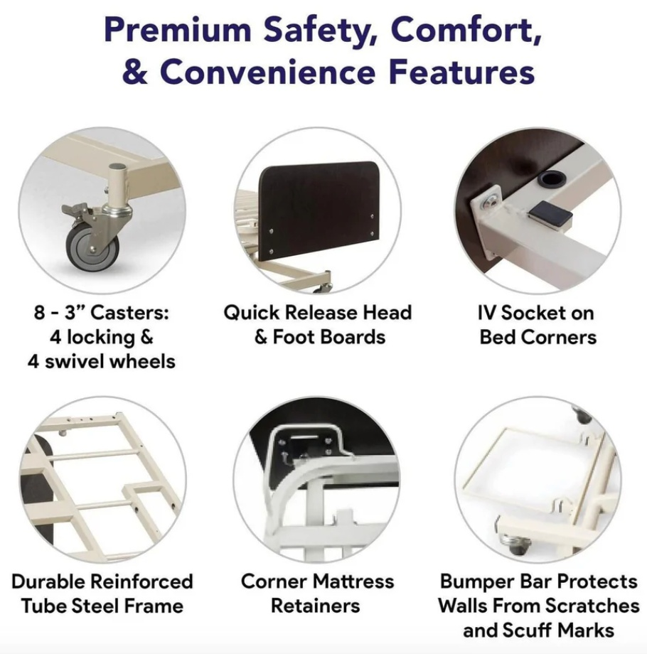 Medacure Expandable Ultra Low and Hi-Low Hospital Bed.