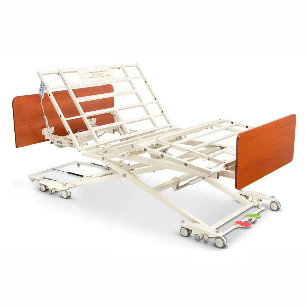 Emerald Oasis Expandable Hi-Low Hospital Bed.