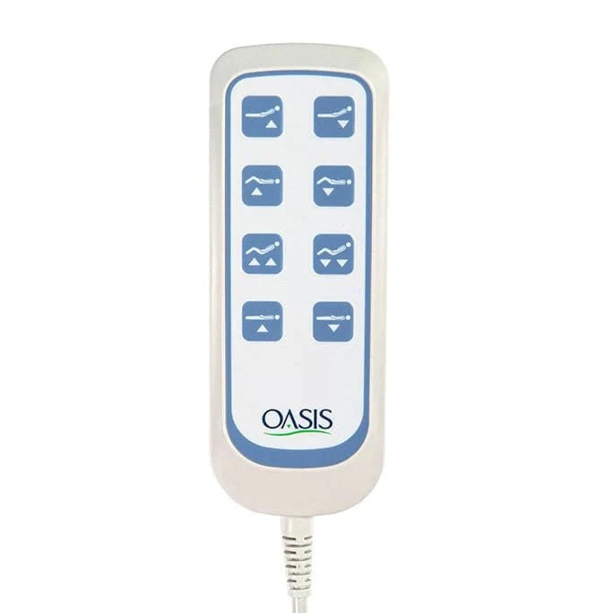 Emerald Oasis Expandable Hi-Low Hospital Bed Remote Features