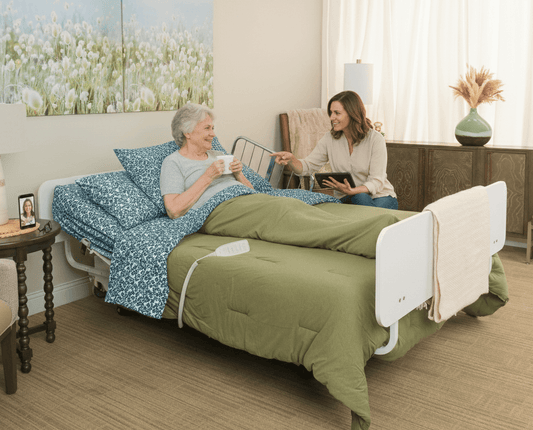 night rider hd adjustable home care hospital bed