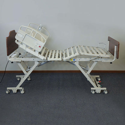 NOA Elite II Long Term Care Bed adjustable hospital bed in hi-low position for homecare use.