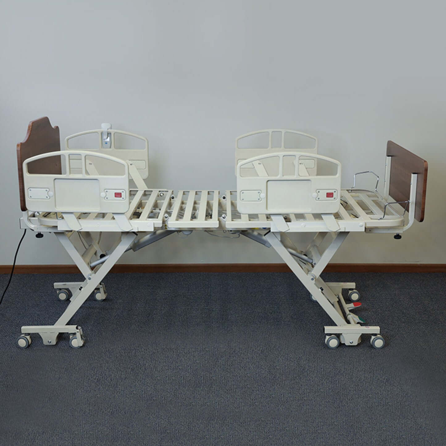 NOA Elite II Long Term Care Bed - Adjustable hospital bed with hi-low functionality for homecare and facility use.