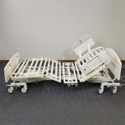 NOA Expandable Bariatric Hospital Bed in adjustable position, showcasing hi-low features for homecare uses.