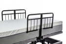 Side Rails on an adjustable hospital bed, ideal for homecare and hi-low functionalities.