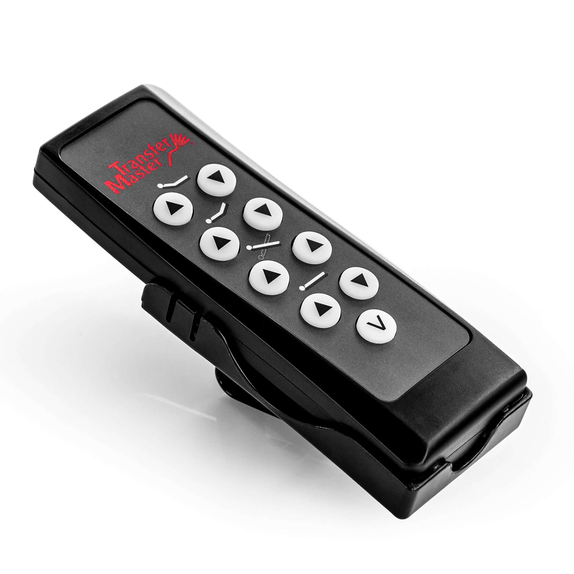 Transfer Master Supernal 5 Hi-Low Adjustable Bed remote control with buttons for easy adjustments.