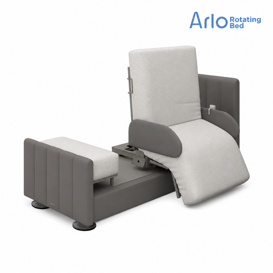 Arlo Orin motorized sit-to-stand rotating hospital bed for home use