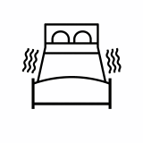 Illustration of Flex-A-Bed Massage, an adjustable hi-low hospital bed for ultimate homecare comfort.