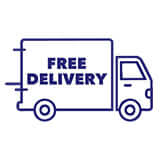 Delivery And Setup for hospital bed and homecare bed with free delivery truck icon.