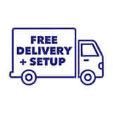 Delivery And Setup image showing a truck with free delivery for hospital and homecare adjustable beds.
