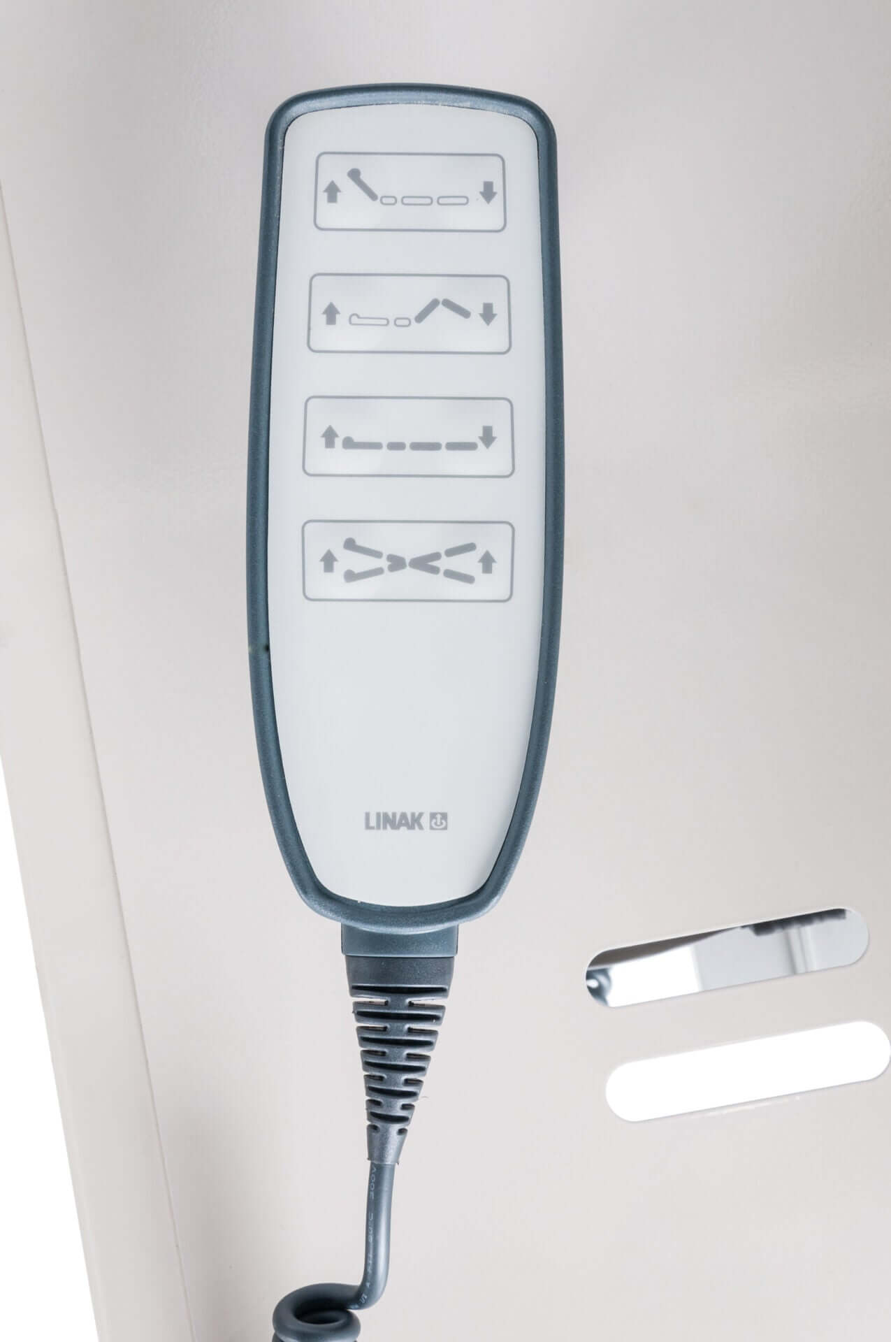 Gendron® Maxi Rest 800 Bariatric Hospital Bed remote control with adjustable features for personalized comfort.