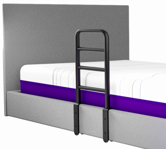 Rails for adjustable bed, perfect for hospital bed use, enhancing safety for homecare and hi-low bed settings.