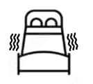 Flex-A-Bed Massage vibrating massage feature for hospital bed, homecare bed, adjustable bed, hi-low bed comfort.