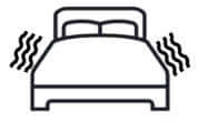 Flex-A-Bed Massage features adjustable vibrations, ideal for a hospital bed or homecare bed.