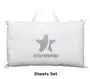 Orin Rotate Stand Bed Sheets set for hospital beds, homecare beds, adjustable beds, and hi-low beds.