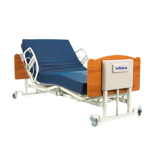 Med-Mizer Comfort Wide EX8000 Bariatric Hospital Bed with mattress and side rails