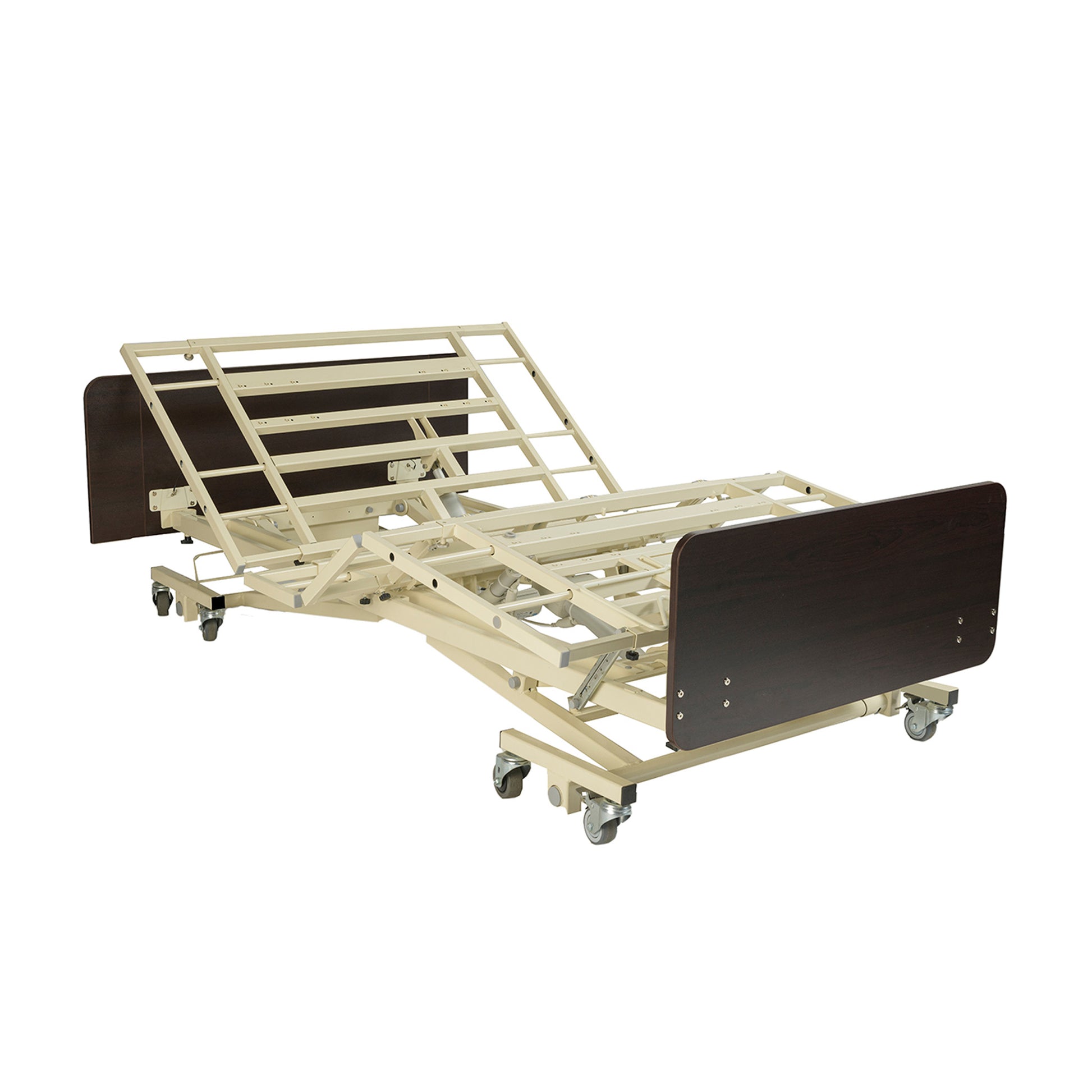 Protekt Protopia EXP Hi-Low Homecare Bed with adjustable head and foot boards on a white background