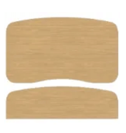 Accora Arc Design wood accents for adjustable bed, enhancing hospital bed and homecare bed aesthetics.