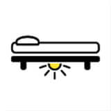 Under Bed Lighting design for hospital bed, homecare bed, adjustable bed, and hi-low bed.