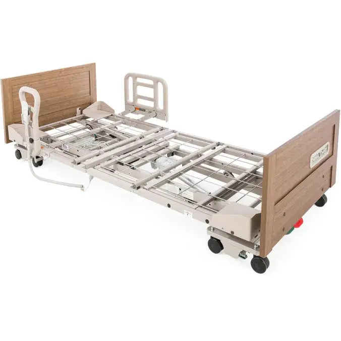 Zenith 7200 Slide Wide Hi-Lo Hospital Bed, adjustable hi-low hospital bed for homecare, supports up to 550 lbs.