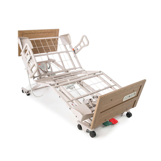 Zenith 9200 Slide Wide Hospital Bed, adjustable hospital bed with hi-low functionality for patient care.